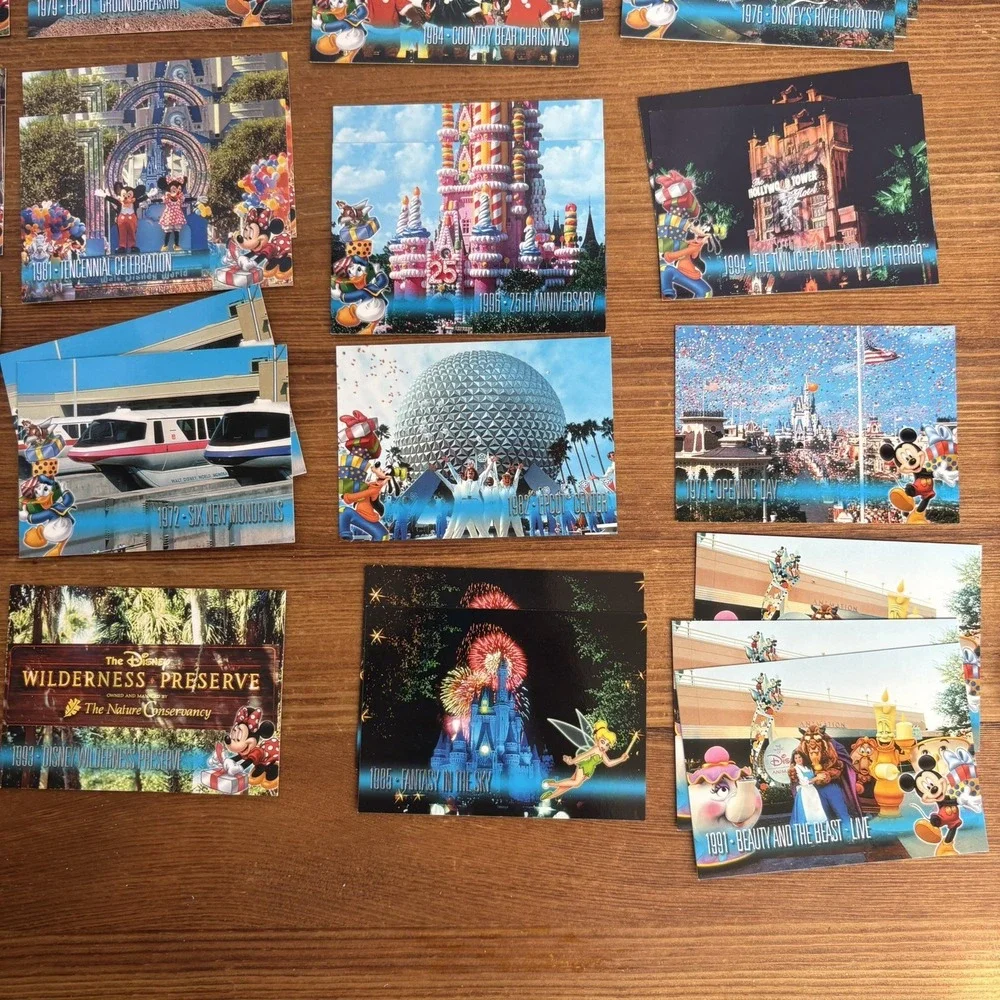 30th Anniversary Walt Disney World Trading card lot